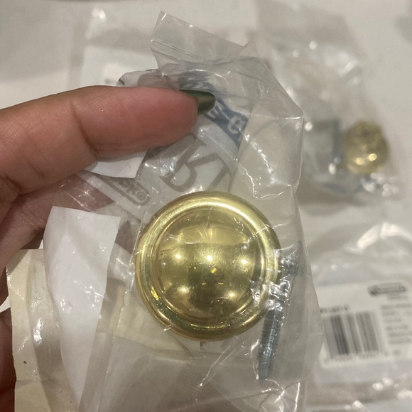 Lot of 16 Amerock  Mushroom Style Gold Tone Drawer Cabinet Knob Handle 1.25" - Picture 2 of 13